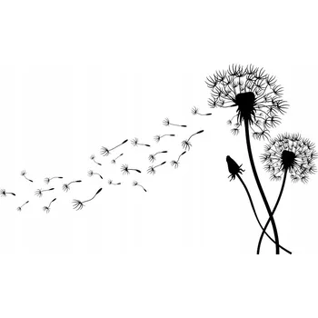 Obraz Samolepka na stěnu PAMPELIŠKY pampeliška 280x170 cm