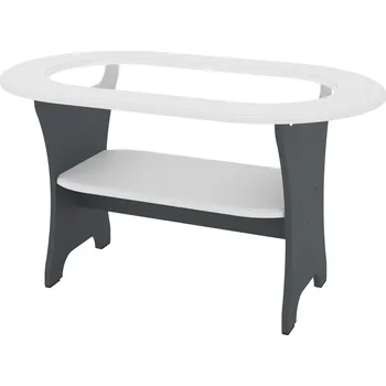 Konferenční stolek Slevadoma Konferenční stolek MELISA MDF Barva: antracit + bílá