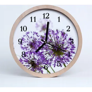 Hodiny Nástěnné hodiny z překližky Stylové Květiny 25 cm