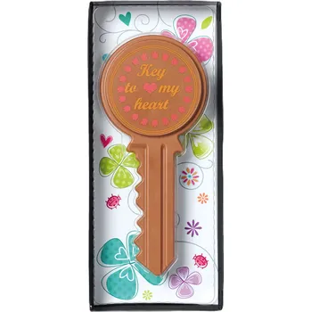Čokoláda Weibler Klíč k mému srdci z mléčné čokolády 50g