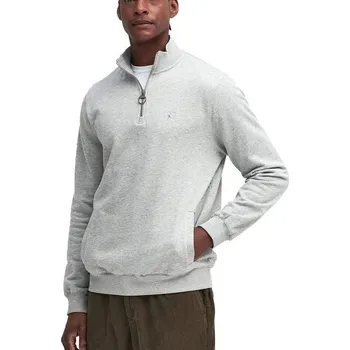 Klobouk Barbour Beckhill Half Zip Sweatshirt — Grey Marl