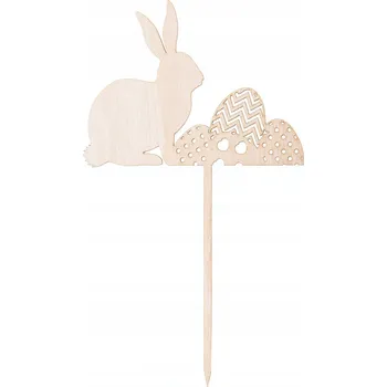 Velikonoční dekorace Velikonoční ZAJÍC na drátku ozdoba DECOUPAGE dekorace!