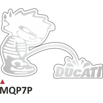 samolepka ONEDESIGN sada nálepek Ducati stříbrná