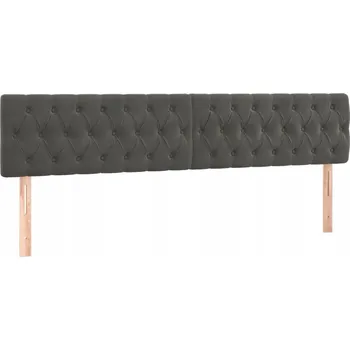 Čelo postele sametové 180x78/88 cm tmavě šedé