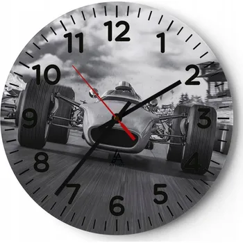 Hodiny Nástěnné hodiny ARTTOR skleněné kulatý 30x30 cm moderní quartzový strojek