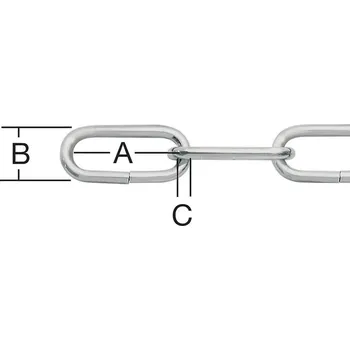 Tesařské kování Řetěz ozdobný 2mm nikl