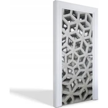 Samolepicí dekorace na vozidlo Dekorativní samolepka na dveře, skříň, nábytek - Geometrická 3D struktura 85x205 cm