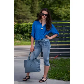 Dámské džíny Capri džínové Ormi 305 Itálie barva: modrá džínová, velikost: S