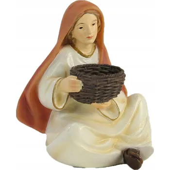 Obraz Dívka s košíkem - 6,5 cm vysoká / pro figurky 11 cm