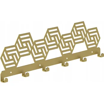 Věšák Šatní ramínko kovový Domer zlatý