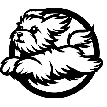 Vsepropejska Maltézský psík 4 dřevěná dekorace na zeď Rozměr (cm): 38 x 22