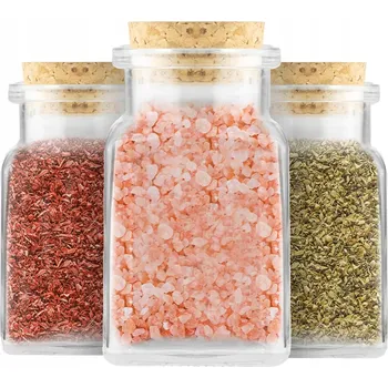 Sklenice Nádoba na koření Bimberek skleněná průhledná 150 ml