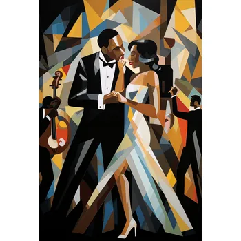Plakát Plakát Jazzová Večerní Harmonie bez rámu 61 x 90,5 cm