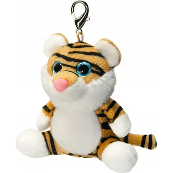 Plyšový přívěsek na klíče pro děti Orbys Tygr 10 x 10 cm