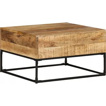 Konferenční stolek Konferenční stolek dřevěný mango černý 68x68x41 cm