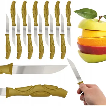 SADA KUCHYŇSKÝCH NOŽŮ NA OVOCE A ZELENINY 12 KS