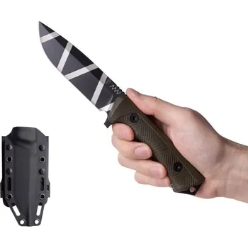 kapesní nůž P250 Čepel: Black Camo Cerakote, Rukojeť: Olivová GRNPU