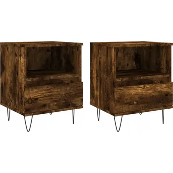 Noční stolek Noční stolek dub 40x35x50 cm - 2 ks