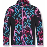 Outdoorová dívčí mikina Wolf M2543 černá se vzorem