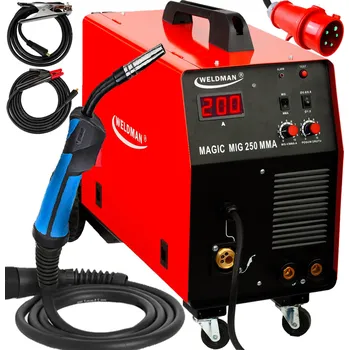 Svářečka Svařovací stroj Weldman Magic MIG 250A 4x4 MMA FLUX