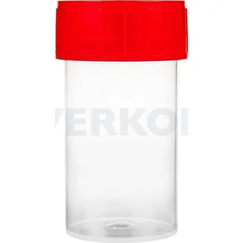 Laboratorní baňka Nádobka na odběr vzorků, sterilní, PP, Objem [ml]: 180, Provedení: Modrý PP, bílý štítek na popis, Balení [ks]: 264