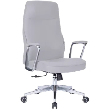 Křeslo MEDI LUX, kancelářské křeslo, silikonová kůže MEDI SL šedá