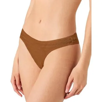 Kalhotky Dámské kalhotky Emporio Armani 163334 3F204 hnědé hnědá M