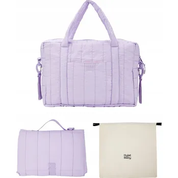 Přebalovací taška Taška a organizér pro maminky + přebalovací podložka + obal Fialová Hylat Baby