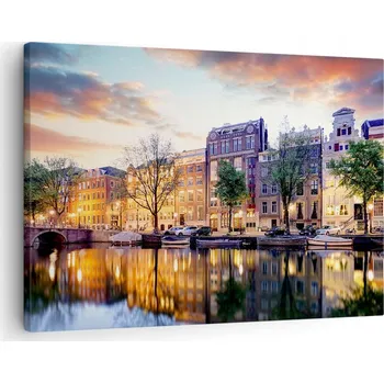 Obraz Obraz na plátně do obýváku, ložnice 70x50 město foto obrazy na zeď