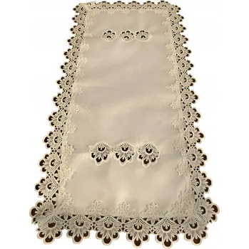 ubrus Béžový běhoun na stůl 85 x 40 cm