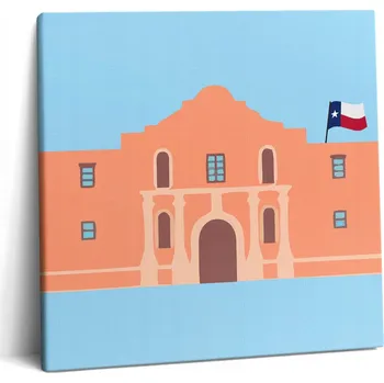 Obraz Fotoobraz na plátně do ložnice Krásný památník Alamo v Texasu 60x60 cm