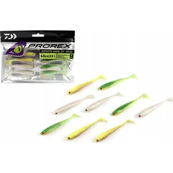 Umělá nástraha GUMY DAIWA PROREX DUCKFIN SHAD - UV MIX 6cm