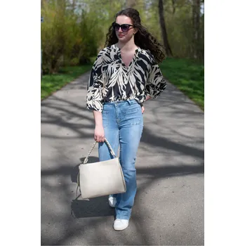 Dámské džíny Kalhoty džínové do zvonu Ormi 2163 Itálie velikost: S