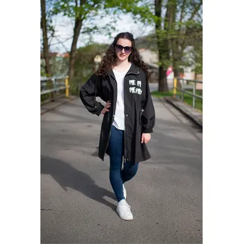 Dámský kabát Kabátek parka dlouhá Fly 0662 Itálie barva: černá