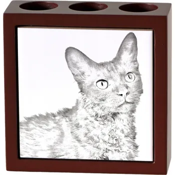 Laperm - stojan na tužky s kočkou, organizér na stůl s potiskem, pers