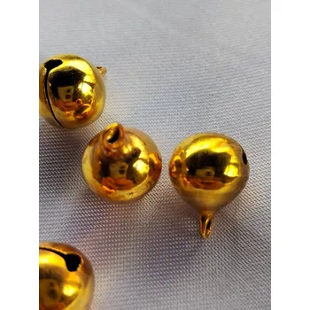 Vánoční dekorace Rolničky Ø12 mm ve zlaté barvě