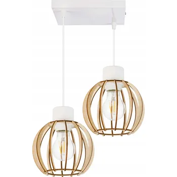 Závěsné stropní svítidlo lustr loft DŘEVO 2