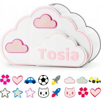 Pokladnička Pokladnička Obláček Kajawis vícebarevná 9 cm