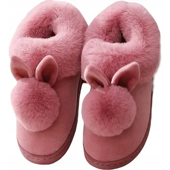 Dámská obuv Pantofle teplé měkké chlupaté Králík 38-39 P021