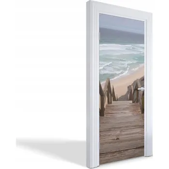 Fototapeta Samolepka samolepící dekorace na dveře a nábytek Schody na pláž 75 x 205 cm