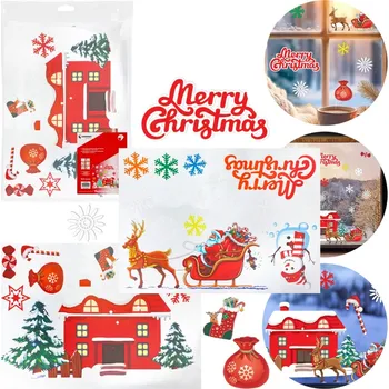 Vánoční dekorace VÁNOČNÍ NÁLEPKY NA OKNO VÝLOHU DEKORACE SVÁTKY Mikuláš VÁNOCE