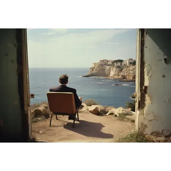 Plakát Plakát Osamělá přímořská konfrontace bez rámu 91,5 x 61 cm