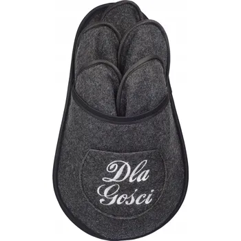 Dámské pantofle Pantofle pro hosty FILCOVÉ 5+1, velikosti 36 až 44 SANDÁLE Černá