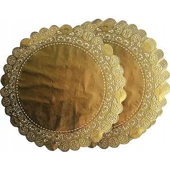 Talíř Mendelson zlaté Ubrousky na talíř 36 cm