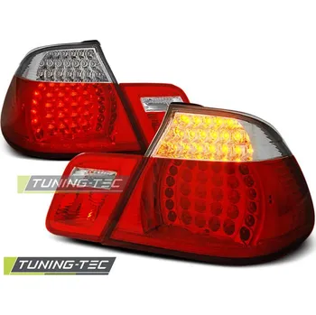 Zadní světlomet Tuning-Tec Zadní čirá LED světla BMW 3 E46 Sedan (1997 - 2001) - červené