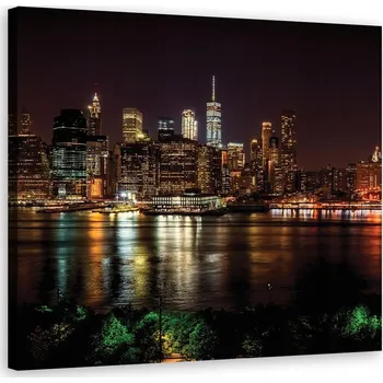 Obraz Obraz Na Plátně Město York v Noci 60x60 cm