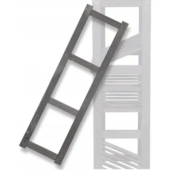 Dílenský regál Dřevěný skladový regál Wamar-Sosenka 124,2 x 1,7 x 33 cm, nosnost až 50 kg na polici