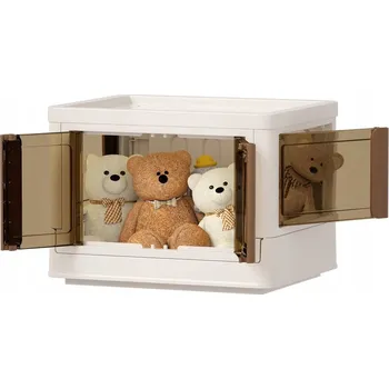 Úložný box Plastové úložné boxy s víkem HAIXIN, 72 l, 3 ks