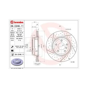Brzdový kotouč BREMBO 09.C246.11 Brzdový kotouč Doprava Zdarma! Brembo UV-COATED Tři inovace v jednom UV ochrana lesklý kovový efekt a úcta k životnímu prostředí tři mimořádné funkce brzdových kotoučů Brembo UV-COATED Hlavní výhody technologie
