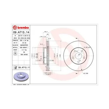 Brzdový kotouč BREMBO 09.A713.11 Brzdový kotouč Doprava Zdarma! Brembo UV-COATED Tři inovace v jednom UV ochrana lesklý kovový efekt a úcta k životnímu prostředí tři mimořádné funkce brzdových kotoučů Brembo UV-COATED Hlavní výhody technologie
